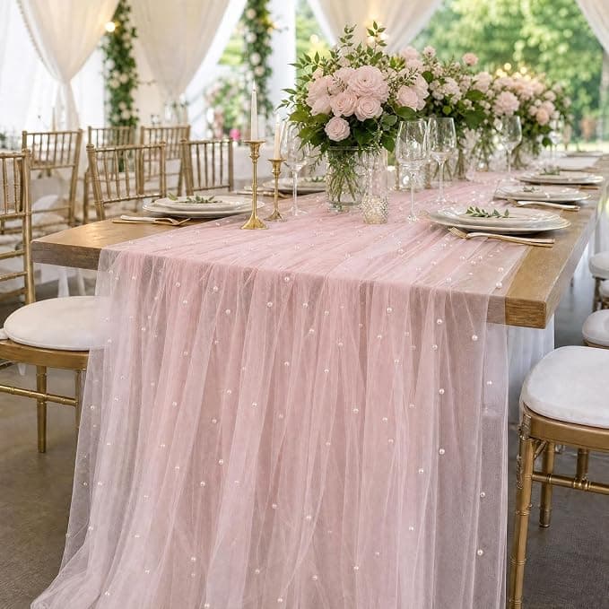 Pink Table Runner